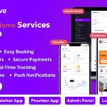 HandyHive – On-Demand Home Service & Handyman Booking App | Flutter Full App with Admin Panel